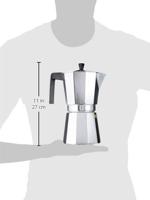 Italiaanse Koffiepot Valira VITRO 12T Zilverkleurig Aluminium 12 Koppar - thumbnail