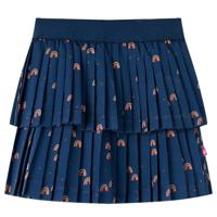 VidaXL Kinderrokje 128 marineblauw - thumbnail