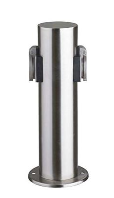 Heitronic 35103 Buitenstopcontact 2-voudig RVS Aanraakbeveiliging