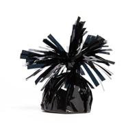 Globos Folie ballongewicht zwart, 170gram - thumbnail
