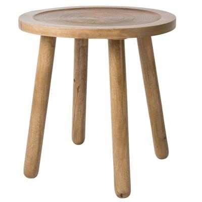 Zuiver Ronde Bijzettafel 'Dendron' Mangohout, 43cm