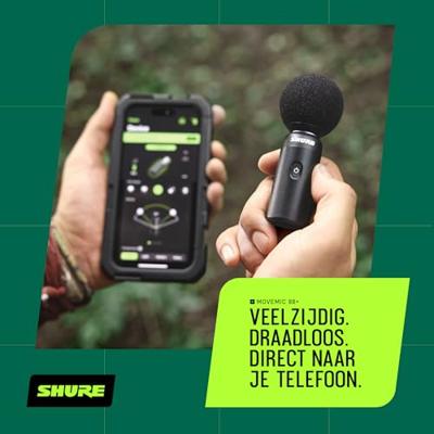Shure MoveMic 88+ draadloze stereomicrofoon voor smartphone - thumbnail