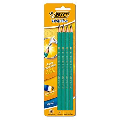 Bic potlood Evolution 650 HB, blister van 4 stuks