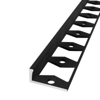 Küberit - In-egaliseer eindprofiel 307 tot 6mm PVC zwart (250 cm) - thumbnail