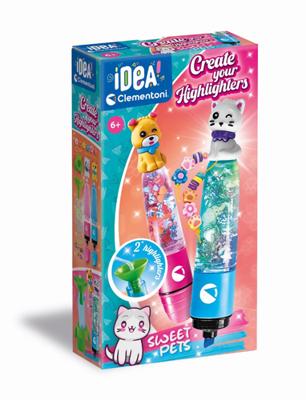 Clementoni idea maak je eigen markeerstiften - sweet pets