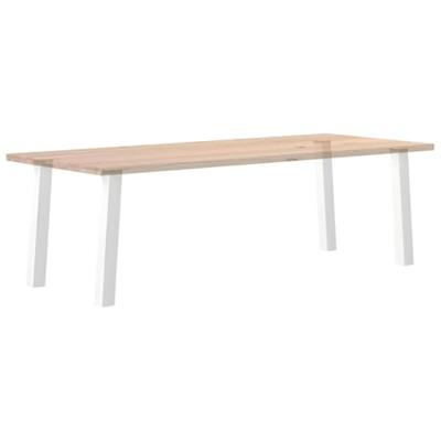 Console tafelpoten 4 st 72 cm staal wit