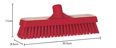 Vikan vloerschrobber hard rood (30 cm) Vikan vloerschrobber hard rood (30 cm)