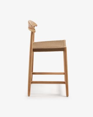 Kave Home Barkruk 'Nina' kleur Beige (zithoogte 62cm) Kave Home Barkruk 'Nina' kleur Beige (zithoogte 62cm)