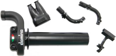 Domino gasdraaigreep armatuur "kre03". throttle grips alu sw 2-train kre03