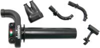Domino gasdraaigreep armatuur "kre03". throttle grips alu sw 2-train kre03 - thumbnail
