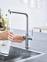 Grohe Bruisendwater Keukenkraan Blue Home Starterkit Chilled En Sparkling Water Mono Of Duo - Blue Home Duo L Uitloop RVS Look - thumbnail
