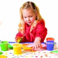 SES Vingerverf, 4 kleuren x150ml - thumbnail