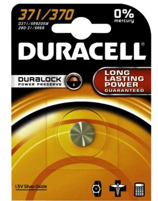 Duracell Knoopcel 371 1.55 V 1 stuk(s) 40 mAh Zilveroxide SR69