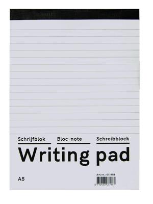 Schrijfblok qbasic a5 lijn 160blz 60gr | 10 stuks