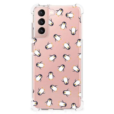 Doorzichtige Silicone Hoesje voor Samsung Galaxy S21 FE Pinguïn Doorzichtige Silicone Hoesje voor Samsung Galaxy S21 FE Pinguïn