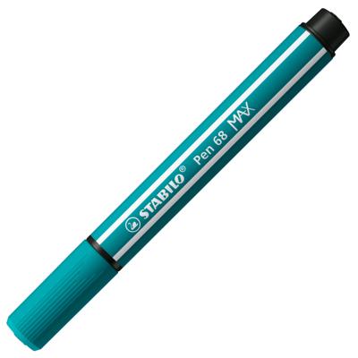 STABILO pen 68 max viltstift met dikke beitelpunt turquoiseblauw