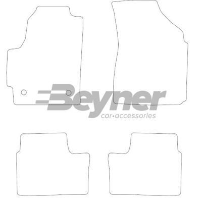 Automatten passend voor Chevrolet Matiz 2000-2005 4-delig BL1111774 Automatten passend voor Chevrolet Matiz 2000-2005 4-delig BL1111774