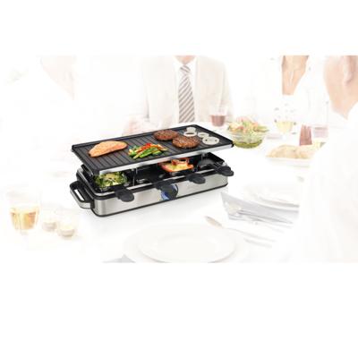 Princess 01.162645.01.001 Gourmetstel Anti-aanbaklaag, Controlelampje Zwart/zilver