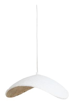 Light & Living Hanglamp 'Lonia' Papier Maché, 53cm, kleur Crème/Antiek Brons