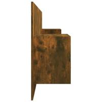 Hoofdbord met kastjes bewerkt hout gerookt eikenkleurig - thumbnail