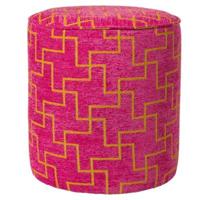 (R) Poef roze 39 cm | 2 stuks - thumbnail