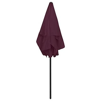 VidaXL Strandparasol 180x120 cm bordeauxrood VidaXL Strandparasol 180x120 cm bordeauxrood