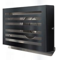 PREMIUM LINE design gevelkap -BETA- Ø150mm - terugslagklep - ZWART RAL7021 - thumbnail