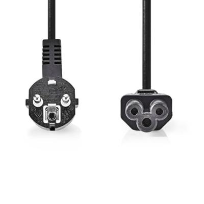 Nedis Stroomkabel | Type F (CEE 7/7) Male | IEC-320-C5 | Gehoekt | Recht | Vernikkeld | 3.00 m | Rond | PVC | Zwart | Label - CEGL10100BK30 Nedis Stroomkabel | Type F (CEE 7/7) Male | IEC-320-C5 | Gehoekt | Recht | Vernikkeld | 3.00 m | Rond | PVC | Zwart | Label - CEGL10100BK30