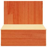 Wandbevestigde nachttafel met lade Wasbruin 42 x 32,5 x 40 cm - thumbnail