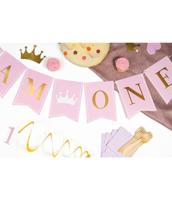 Verjaardag Ballonnen Meisje 1 Jaar Miss Onederful (6st) - thumbnail