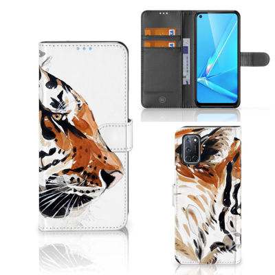 Hoesje OPPO A72 | OPPO A52 Watercolor Tiger