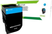 Lexmark Toner 702HC Origineel Cyaan 3000 bladzijden 70C2HCE - thumbnail