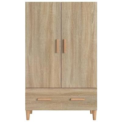 Hoge kast 70x31x115 cm bewerkt hout sonoma eikenkleurig