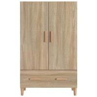 Hoge kast 70x31x115 cm bewerkt hout sonoma eikenkleurig - thumbnail