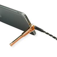 ROLINE GOLD USB 2.0 synchronisatie- en oplaadkabel, USB-A/USB-C, met steun, 1 m - thumbnail