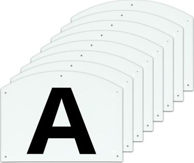 Dressage manege letters ABCEFHKM 30 x 20 cm