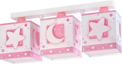 Dalber Kinderkamer plafondlampMoonlight 3-lichst soft roze - 63233NS