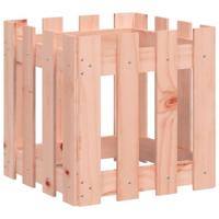 Plantenbak met hekontwerp 40x40x40 cm massief douglashout - thumbnail