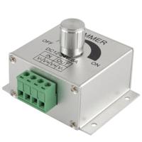 Aluminium één kleur Dimmer schakelaar LED Dimmer Controller voor Strip lichte DC12-24V Output stroom: 8A(Silver) - thumbnail
