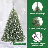 Kunstkerstboom met 300 LED met standaard Groen 180 cm PE en PVC - thumbnail