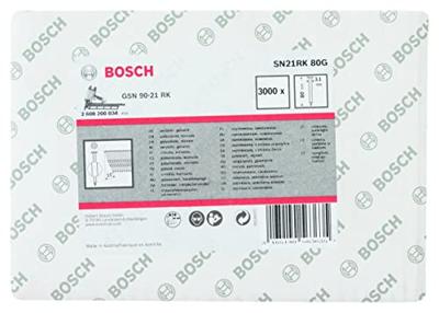 Bosch Accessories 2608200034 Nagel met ronde kop (papiergebonden) SN21RK Afmeting, lengte 80 mm 3000 stuk(s) Bosch Accessories 2608200034 Nagel met ronde kop (papiergebonden) SN21RK Afmeting, lengte 80 mm 3000 stuk(s)