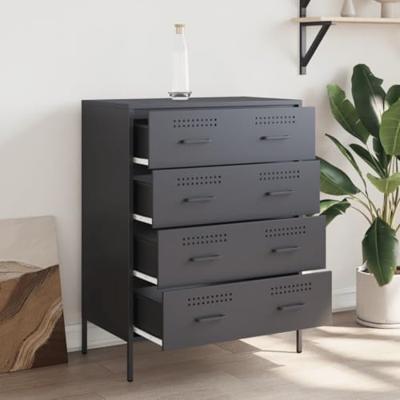 Dressoir 68x39x89 cm staal antracietkleurig Dressoir 68x39x89 cm staal antracietkleurig