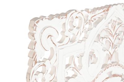 Wanddecoratie DKD Home Decor Wit Mandala Hout MDF (60 x 2 x 60 cm)
