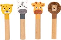 Inlegspel springende dieren SAFARI baby SMALL FOOT meerkleurig - thumbnail