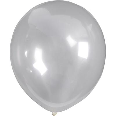 Creativ Company Ballonnen, rond, d 23 cm, transparant, 10 stuk/ 1 doos