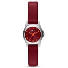 Horlogeband Marc by Marc Jacobs MBM1325 Leder Rood 10mm Horlogeband Marc by Marc Jacobs MBM1325 Leder Rood 10mm