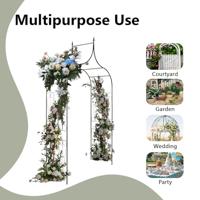 Tuinboog speer ontwerp donkergroen - thumbnail