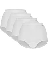 Ten Cate Basics Organic Cotton Stretch High Waist Slip 4-pack Zwart-L - thumbnail
