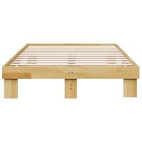 Bedframe zonder matras 120x190 cm massief hout eiken - thumbnail