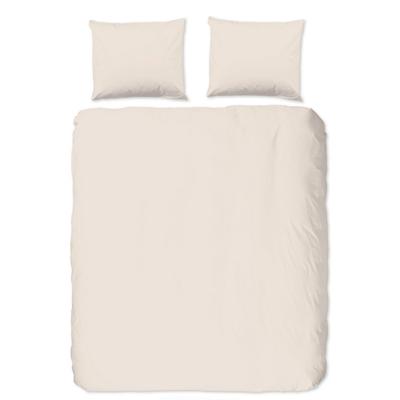 Good Morning Dekbedovertrek "uni dessin" - Zand - (240x200/220 cm) - Katoen